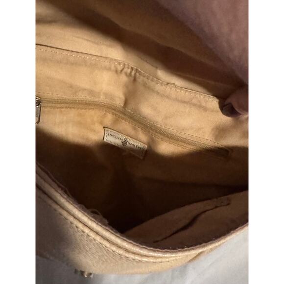 Vintage Jaclyn Smith Cream Leather Crossbody Bag - Picture 8 of 9